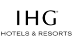 A black background with a white line on it Canadian hotel logo