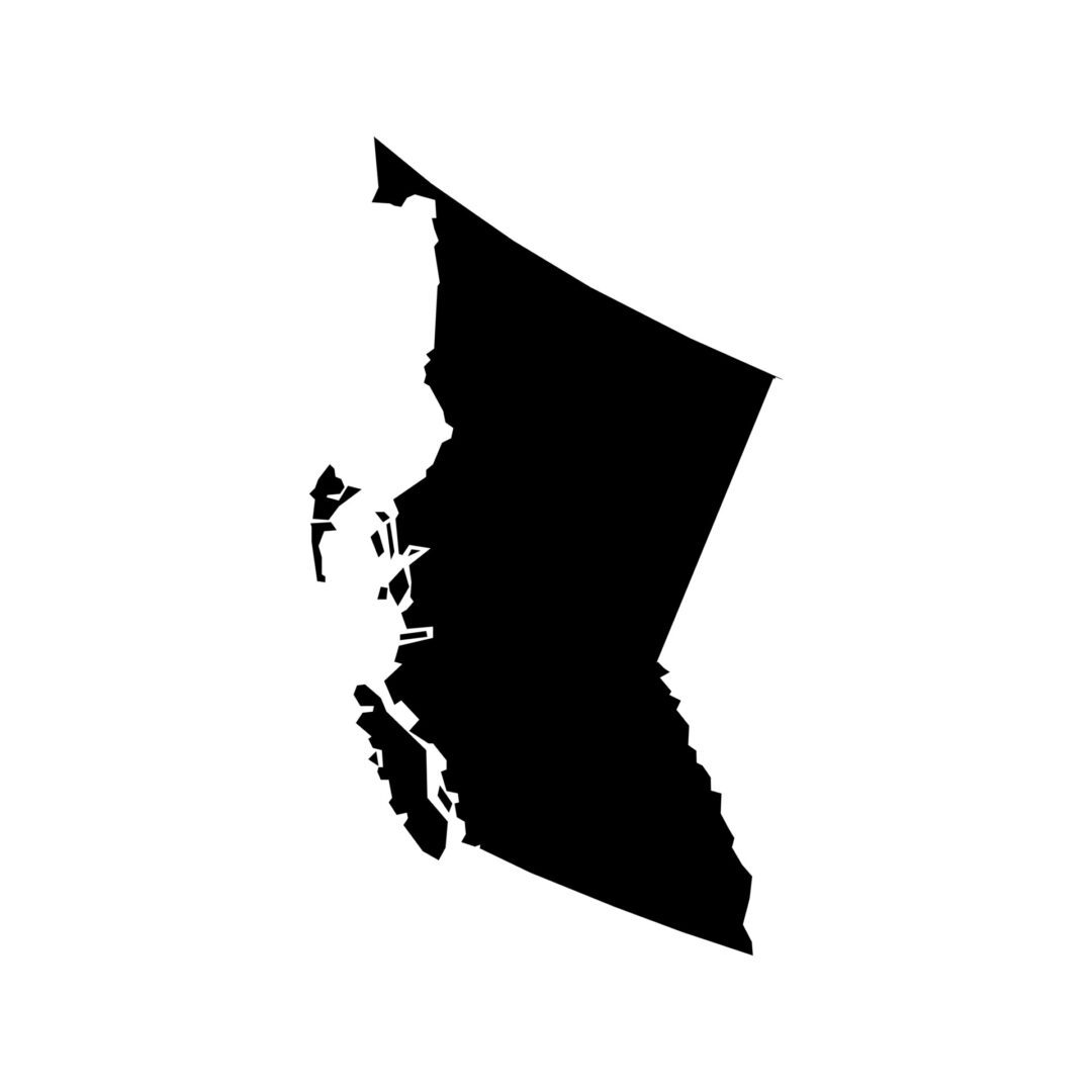 A black silhouette of a person flying a kite.
